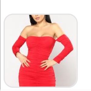 Red Fashion Nova Dress